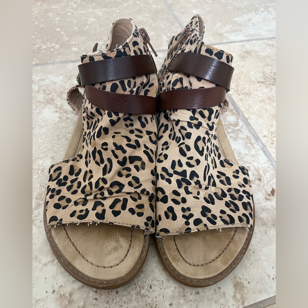 Blowfish Leopard Sandal